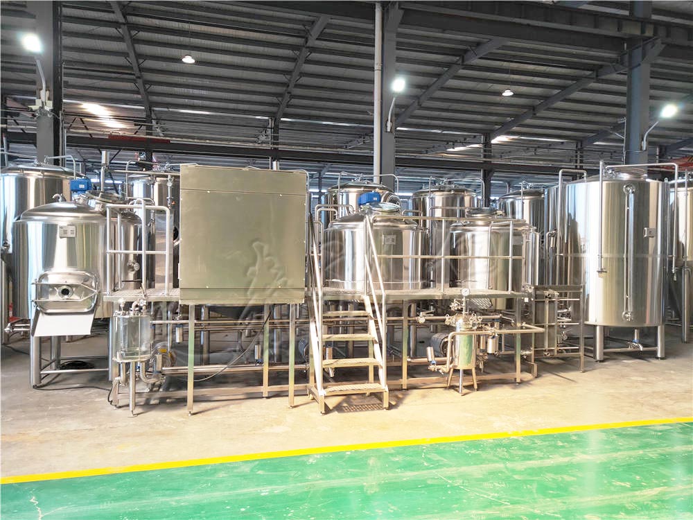 1000L四器+热水啤酒酿造